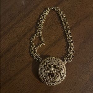 Vintage Gold Pendant Necklace